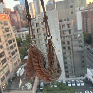 Elegant Silver Chainmail Evening Bag